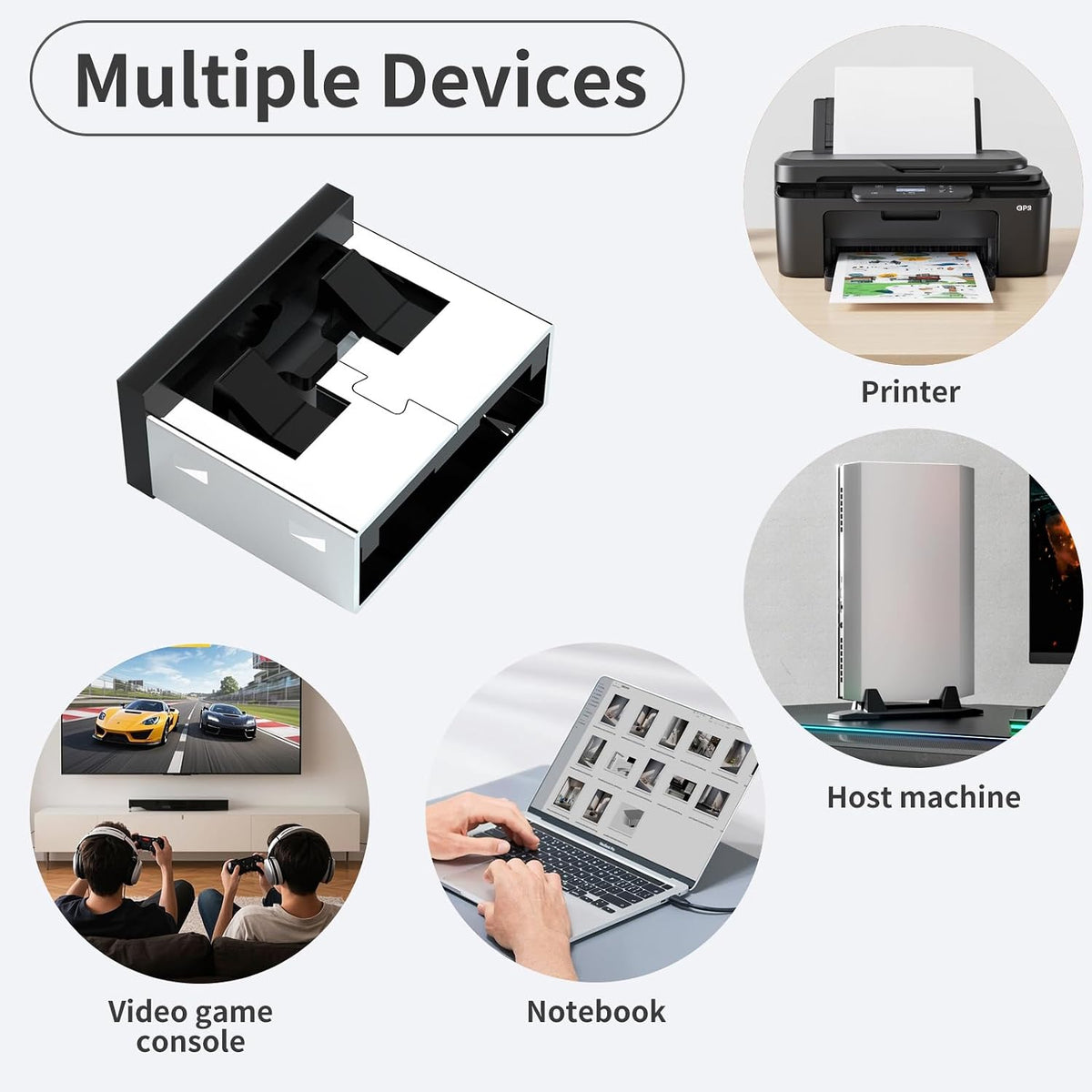 100PCS USB Metal Port Lock Blocker with 10 Keys - Secure USB-A Port Protector for PC/Laptop, Anti-Theft Data Security Lock, Dust & Moisture Proof Cover, Removable Type-A Connector Black - Image 9