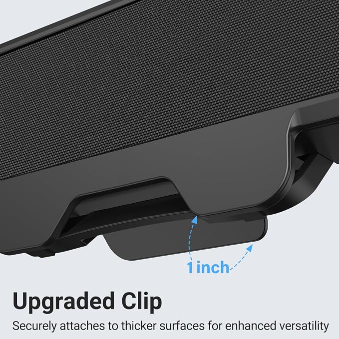 INGA Computer Speakers, USB Plug and Play Desktop Speakers, Wired Computer Soundbar for Gaming/Meetings, Easily Clamps to Monitor, Compatible with PC, MAC, Laptop 10 W - Image 6