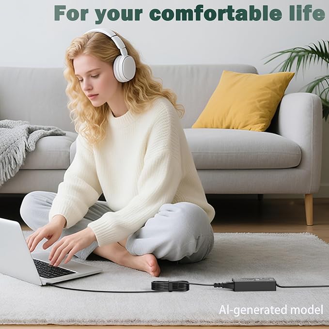 100W USB C Laptop Charger Universal Compatible with Lenovo Thinkpad Yoga Chromebook, Mac Book, HP, Dell, Acer, Asus, Samsung, Google and All USB Type C Devices, Fast Adapter Power Cord Supply - Image 7