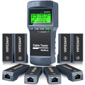 RJ45 Network Cable Tester Kit with 8 Remote Units, LAN Ethernet Length Meter for Cat5/Cat5e/Cat6/Cat6e Cables - Locate Breakage Point, Length Measurement & Continuity Checking by KOLSOL