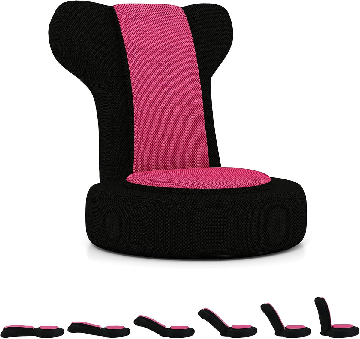 GIANTEX Floor Chair for Adults, Floor Gaming Chair (Pink) by GIANTEX