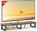 YAOHUOO 45" Large TV Riser for 32-60 inch TV, TV Riser Stand Shelf,Brown by YAOHUOO