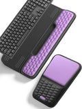 Vaydeer Keyboard Stand and Mouse Pad Set Wrist Rest, Computer Wrist Support Pad, Memory Foam Desk Cushion Mouse Support, Ergonomic Tilt Keyboard Riser Lift, Palm Hand Typing for Office, Home, Gaming by Vaydeer