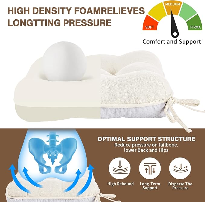 BETU White Chair Cushions for Dining Chairs Set of 4,3.5" Thick Kitchen Table Chair Pads with Ties,Non Slip Backing and Covers, Seat Cushion for Dining Room,Bar,Patio Chairs,15.5"X15.5"X3.5",White - Image 7