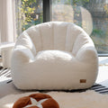 Giant Bean Bag Chair for Adults, Teens and Kids, Cozy Fluffy Corduroy Beanbag Chair with Filler, Large Floor Lounge Sofa for Living Room, Bedroom, Dorm, Gaming and Reading(L-Ivory) by UODERS