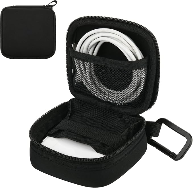 Small Travel Charger Organizer Case for MacBook Power Adapter | Portable Carrying Storage Pouch, fits Mac Book Charger, Laptop Accessories Cables, Cords, USB Drives, Earphones, Case Only by CaSZLUTION