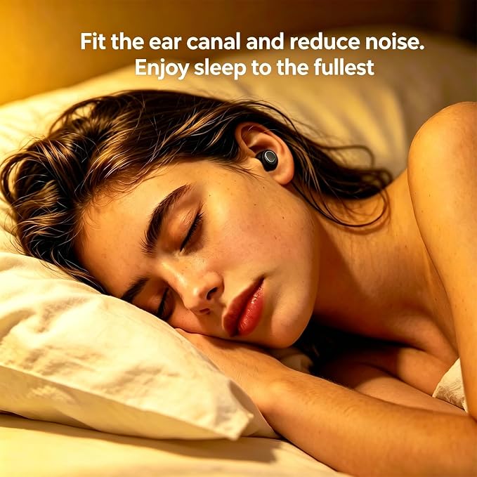 Wireless Earbuds, Hybrid ANC 40dB Noise Cancelling Headphones, 55H Playtime, Bluetooth 5.4, 10mm Drivers with 5 EQ, ENC Dual Mic, IPX7 Waterproof, Transparent Mode, Digital Battery Display iOS/Android - Image 2