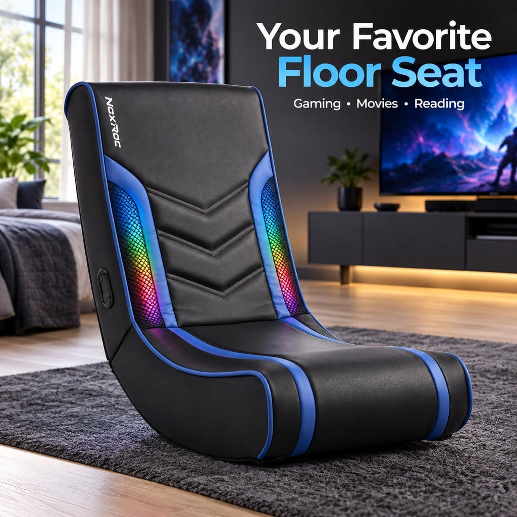 Folding Rocking Gaming Floor Chair No Wheels, Video Game Rocker Chair , - Image 4
