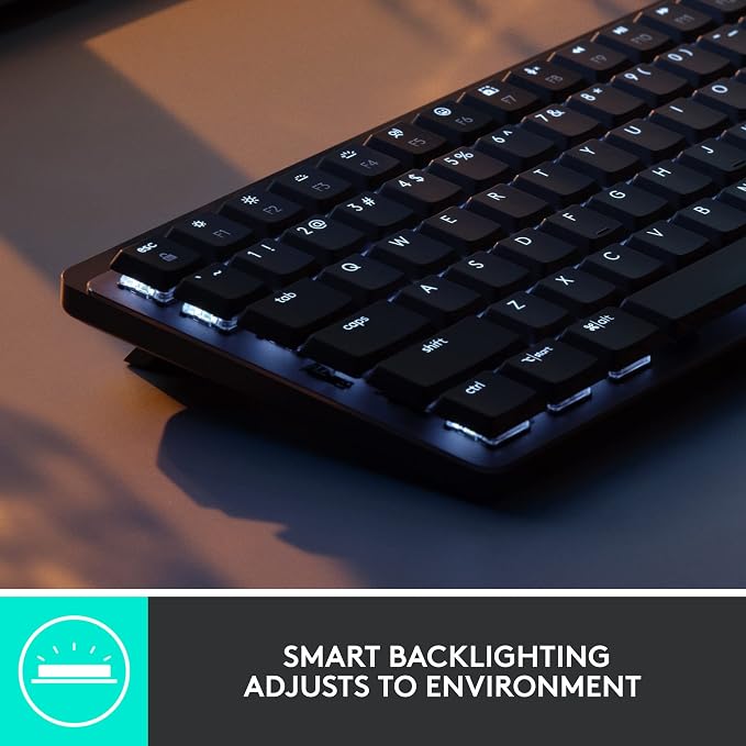 Logitech MX Mechanical Mini TKL Illuminated Wireless Keyboard, Linear, and MX Master 3S Performance Wireless Bluetooth Mouse Bundle, macOS, Windows, Linux, iOS, Android - Image 10