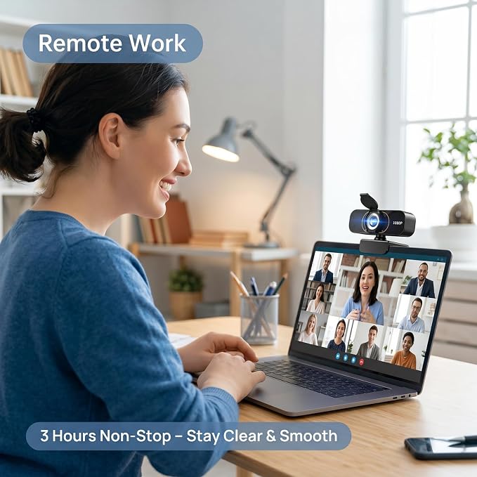 the Webcam for PC that Just Works - Every Time All Platforms | Plug and Play No Driver Needed, Crystal Clear 1080p Full HD, Your Privacy Physically Protected, Mount It Anywhere in Seconds - Image 9