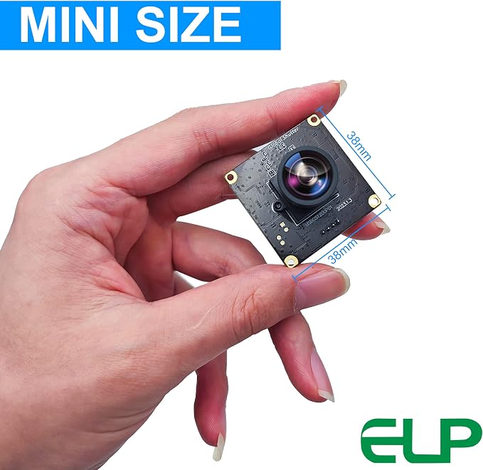 ELP High Speed Wide Angle Global Shutter USB Camera Module for Computer 1080P Mini UVC USB2.0 Webcam Board with 120degree No Distortion Lens AR0234 High Frame 90fps Web PC Camera Board for Laptop - Image 8