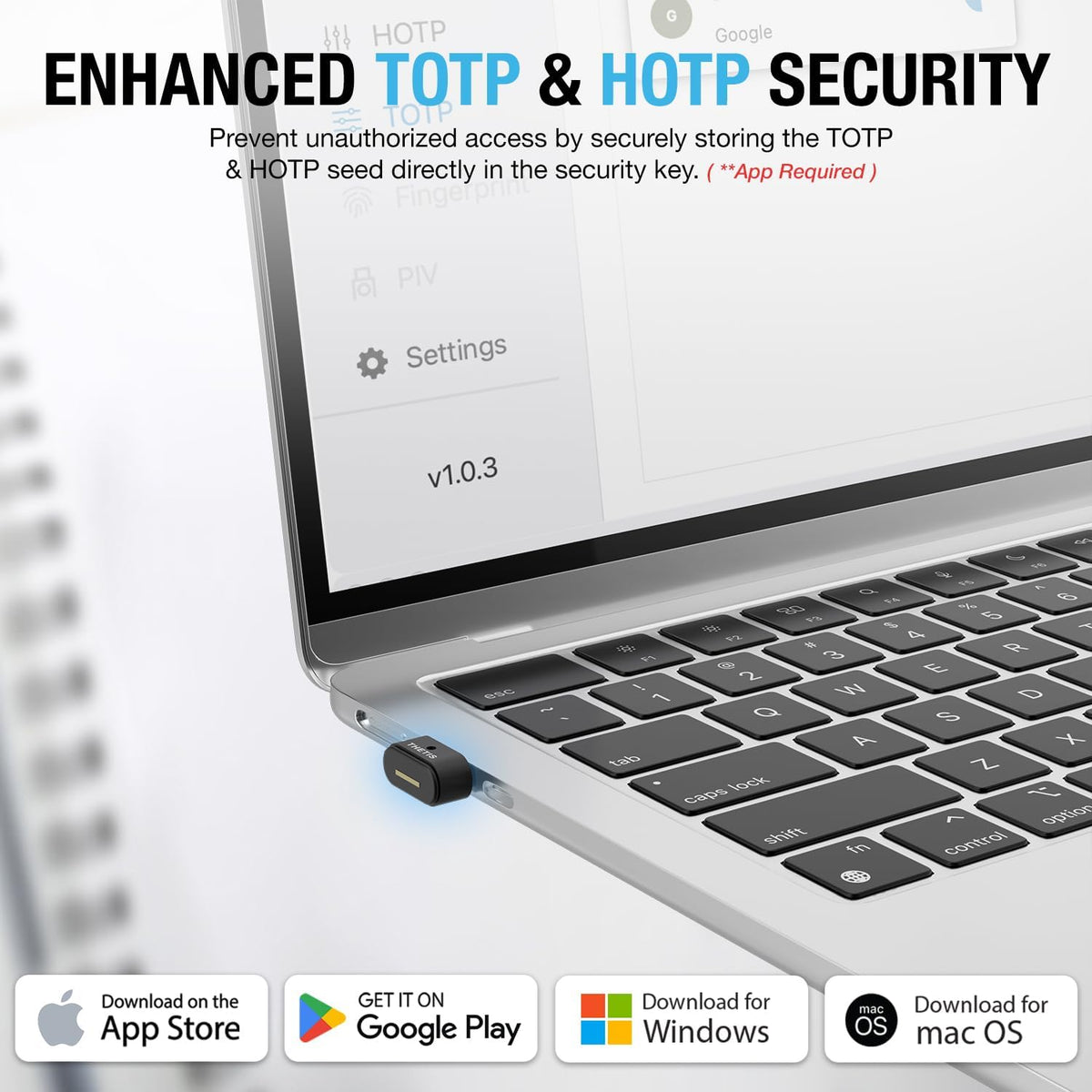 Thetis Nano-A for Business - USB A FIDO2 Security Key L1 MFA & Passkey Access for School ERP, Employee Online Account, Compatible with Coinbase Google Workspace Apple ID Window Salesfore - 2 Pack - Image 5