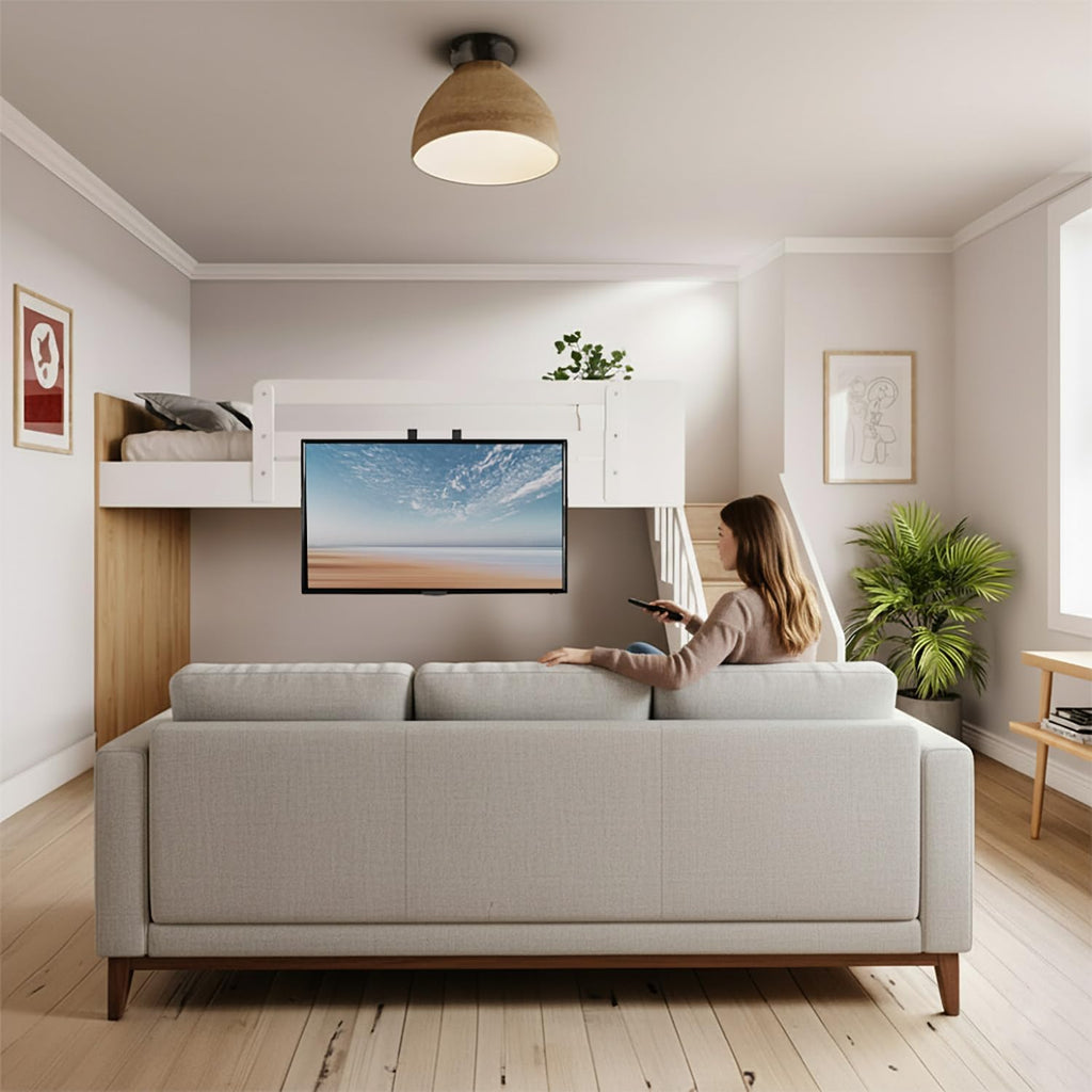 VIVO Black TV Hanger for 42-75 in Flat and Curved Screens, MOUNT-TV02LB - Image 6