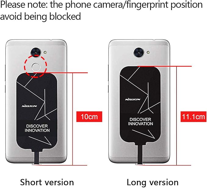Nillkin Wireless Charging Receiver and Adapter, Qi Wireless Charger Receiver Module for Google Pixel 3A XL, Samsung Galaxy A13/A14/A15/A42, LG and Other USB C Phones, Type C Long - Image 3