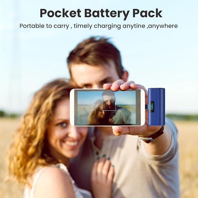 [2-Pack]Portable Charger for iPhone 16/15 Series,5200mAh PD USB C Power Bank Built-in USB-C Connector,Battery Pack Compatible with iPhone 16/16 Plus/16 Pro/16 Pro Max/15 Series,Android (Blue+Green) - Image 4