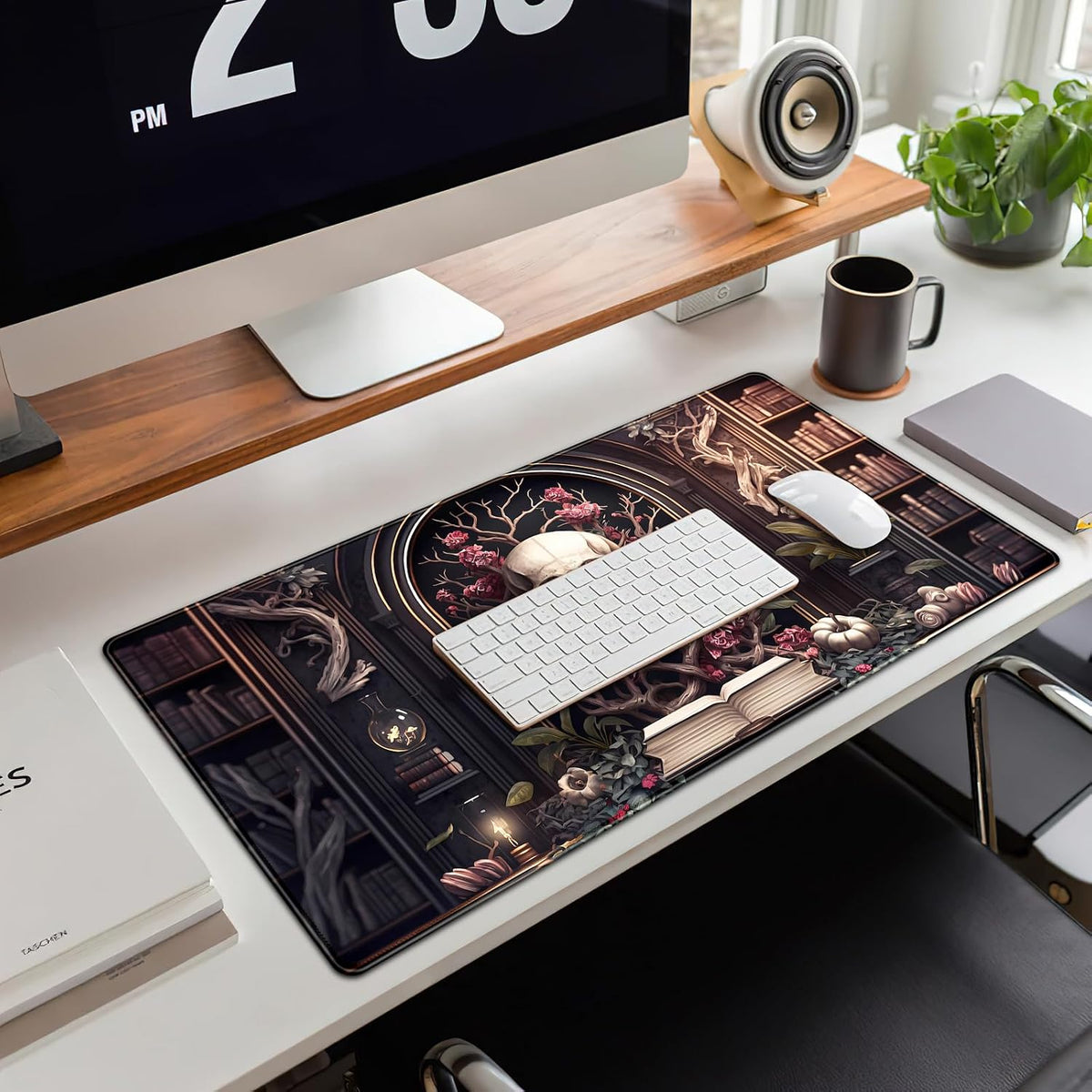 CYZFF Gothic Large Mouse Pad XXL Desk Pad Gaming Mousepad Extended Keyboard Mat 31.5 x 15.7 in Black Fabric with Lycra Surface and Rubber Base - Image 4