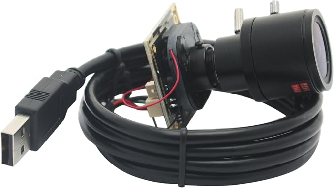 ELP H.264 1080P USB Camera Module with Microphone, 2.8-12mm 4X Zoom Webcam | Variable Focus PC Camera for Computer & Laptop, UVC USB2.0 Varifocal Lightburn Camera for Day Night Vision Home Security - Image 3