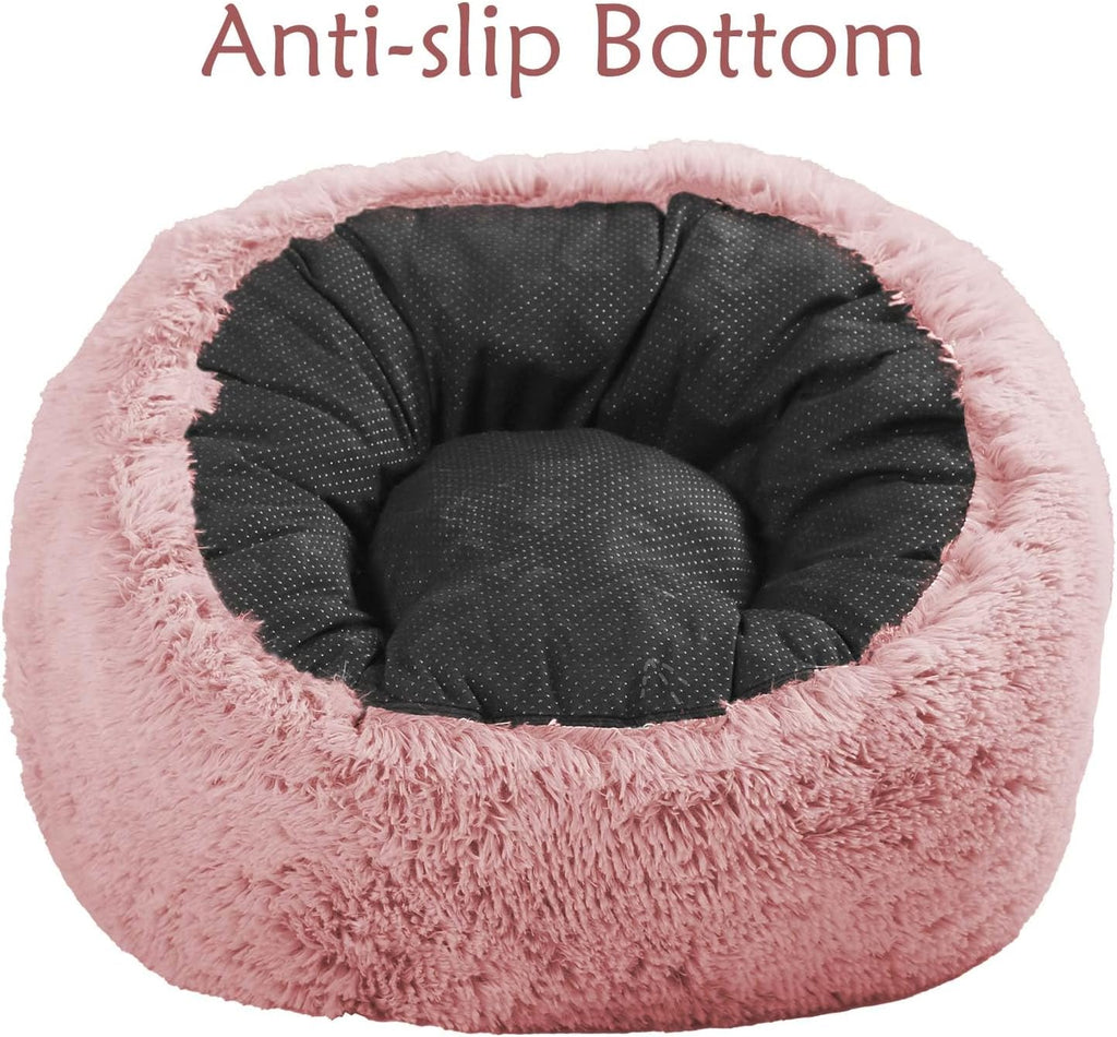 Plush Faux Fur Bean Bag Chairs, Memory Foam Filled Sofa Chair Shape Bean Bag for Adults/Teens/Kids, Ultra-Soft Lazy Sofa for Living Room Bedroom College Dorm, Pink - Image 3