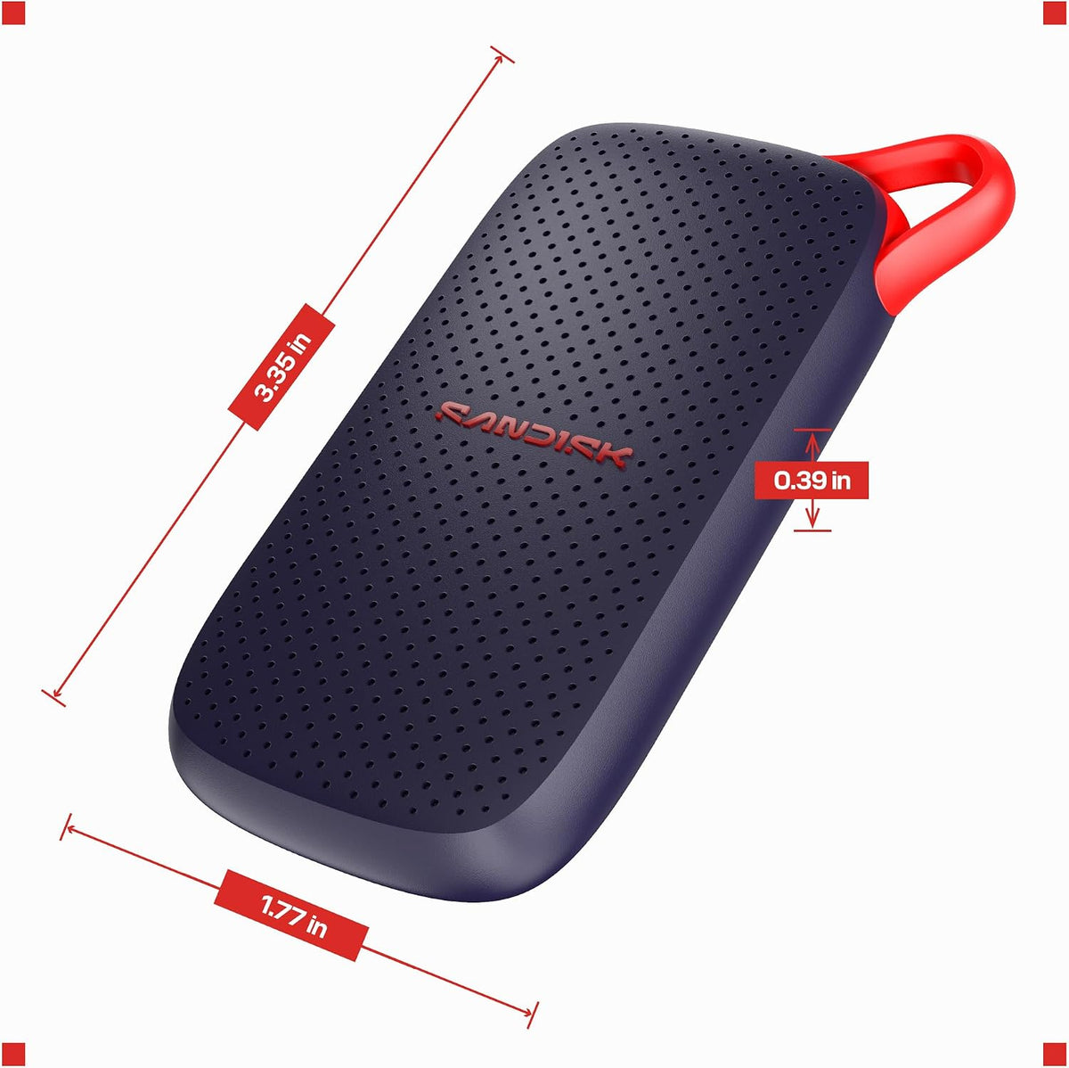 Sandisk 500GB Portable SSD, Up to 1000MB/s Read Speeds, Black (New Model) - Image 9