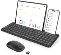 seenda CTU-301 Bluetooth Keyboard and Mouse Combo for iPad,Black | Bluetooth+2.4G combo with tablet holder, full-size keys and quiet clicks for iPad, iPhone, Mac, Windows and Android. by seenda-JustBeYourself