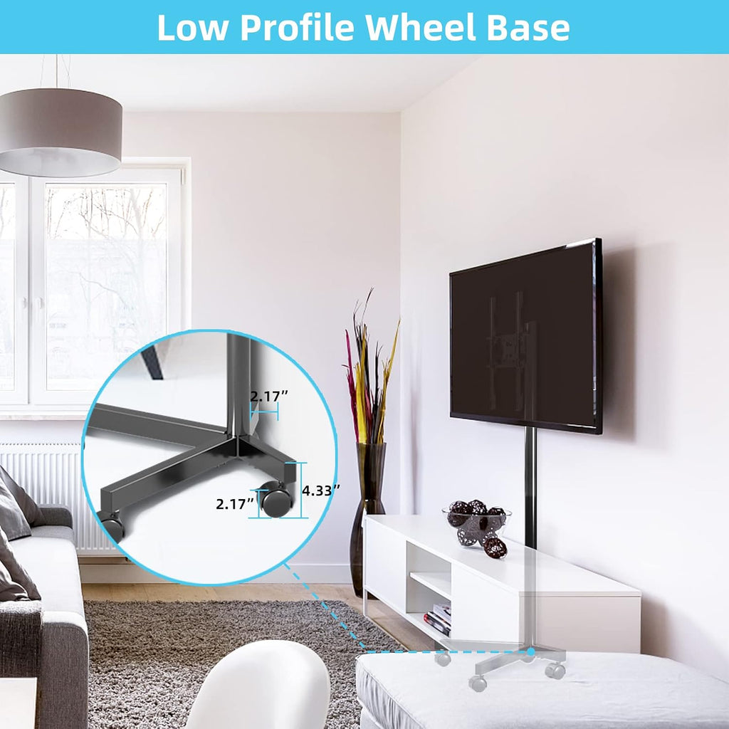 Mobile TV Carts on Wheels for 21-60 Inch Flat/Curved Panel Screens TVs - Image 8