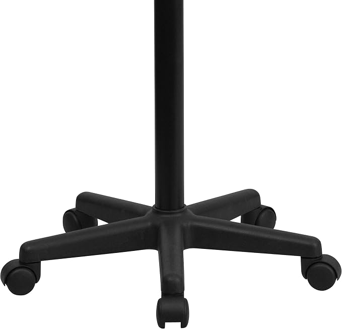 Flash Furniture Mobile Sit-to-Stand Laptop Desk, Black | Heavy Duty Nylon Base, Dual Wheel Casters - Image 4