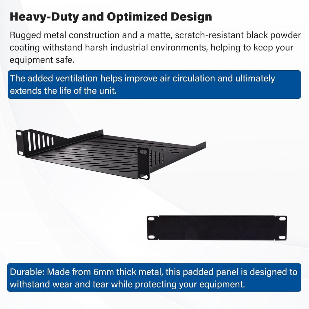 GeeekPi 4U Server Cabinet, 10 inch Mini Server Rack for Network, Servers, Audio, and Video Equipment, DeskPi RackMate T0 Rackmount, 7.87 inch Depth - Image 4