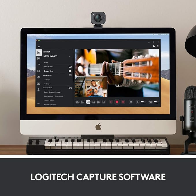 Logitech 2022 StreamCam 1080P HD 60fps Streaming Webcam Full HD Camera with USB-C & Integrated Microphone for Live Streaming and Content Creation - Graphite - 960-001280 (Renewed) - Image 4