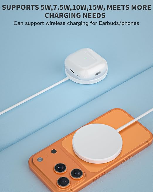Wireless Magnetic Charger,2Pack Fast Apple Mag-Safe Charger iPhone Magnetic | Magnet Charging Pad Flat Mag Safe Charging for iPhone 17Pro Max/16 Pro Max/16Pro/16/15Pro Max/15 Plus/14/13/12/AirPods Pro3/2 - Image 4