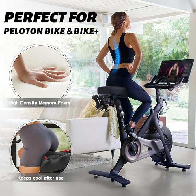 Noseless Bike Seat Cushion for Men & Women - Extra Padding & Comfort Wide Bicycle Seat, Oversized Comfortable Saddle for Peloton Bikes, Exercise Bikes, Electric Bikes, Cruiser Bikes - Image 5