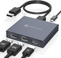 Displayport Splitter 3 Monitors Dual DP with HDMI Adapter 4K60Hz Extended Display 1 in 3 Out Displayport MST Hub for Multiple Monitors Compatible for PC, Graphics Card, Lenovo, HP and More by DGYBDFC