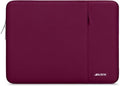 MOSISO Laptop Case 14 inch, Laptop Sleeve Bag with Pocket | Compatible with HP Lenovo Dell ASUS Acer, HP Stream, Dell Latitude, Polyester Vertical Computer Bag, Wine Red by MOSISO