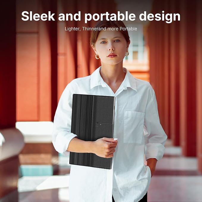 WGK 15.6 inch Portable Monitor 1080P FHD Travel Display HDMI/USB-C Compatible with Laptops, Desktops, Phones, PS, Mac, Xbox, Switch, and Other Gaming Devices Includes Stand and Speakers VESA - Image 9