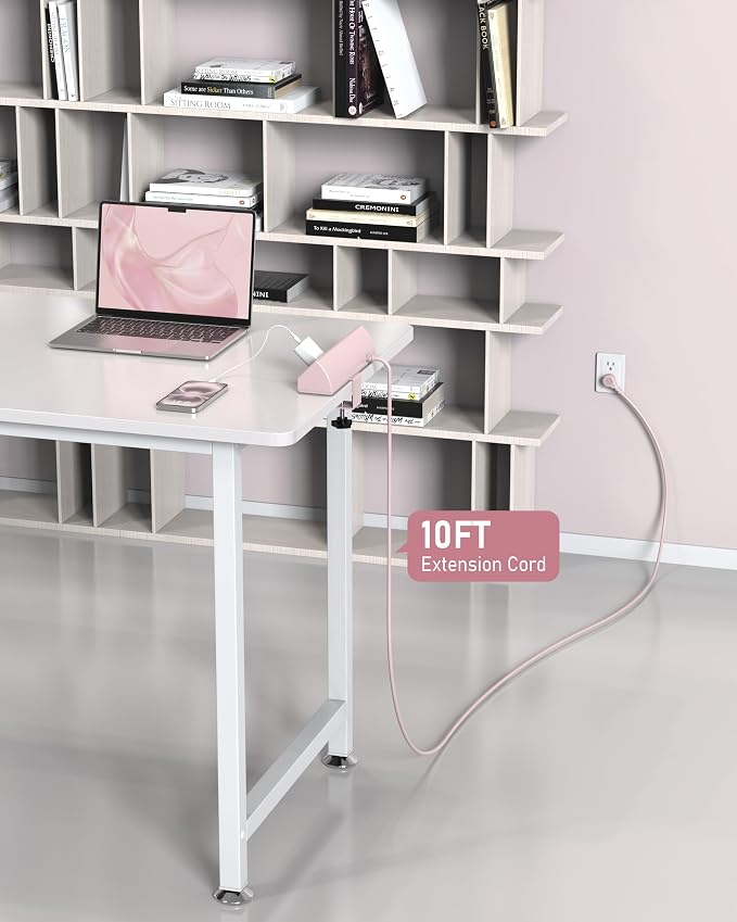 Jgstkcity Desk Clamp Power Strip USB C 45W,8 USB,10FT,Purple | Surge Protector 1200J,Fit 1.96'' Tabletop Edge Mount,1875W Extension Cord,15A Switch,ETL Listed,Office,Gaming,Dorm - Image 7