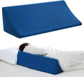 Vekkia Wedge Pillow for Side Sleeping, Back Support with High-Density Foam | Pillow Wedge for Side Sleeper for Pregnancy Support, Back Pain, Preventing Bedsores, Surgery Recovery, Removable Cover, Blue by Vekkia
