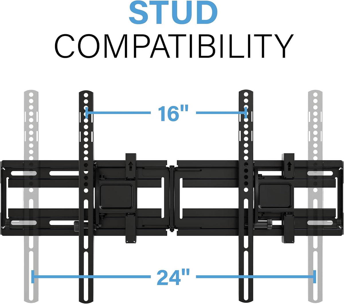 SANUS Extendable Tilting TV Wall Mount for 32”–90” TVs up to 110 lbs – 5.2” Extension for Easy Cable Access and Added Tilt, Tool-Free Tilt to Reduce Glare, Low Profile Design - Image 7
