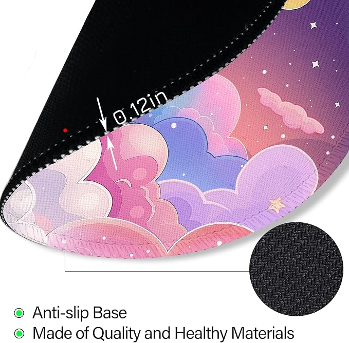 Funny Cute Work Mouse Pad, Small Round Mousepad for Desk, Laptop | Mini Travel Wireless Mice Pad for Computer, Office Accessories, Coworker Gifts, 8.6 x 8.6 inch - Image 6