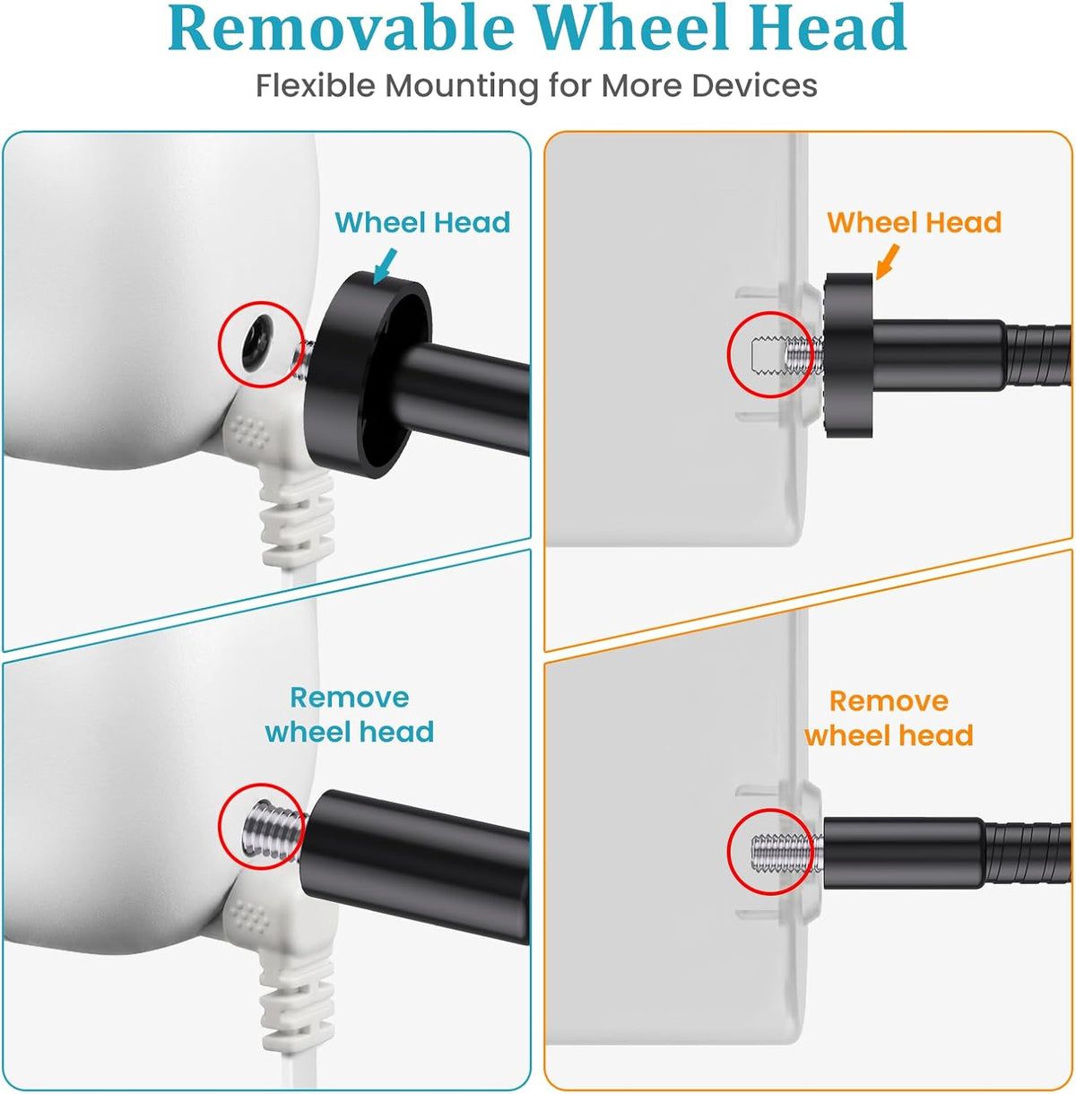 Gooseneck Clamp Camera Mount with 1/4" Screw, Flexible 30cm Arm - Image 9