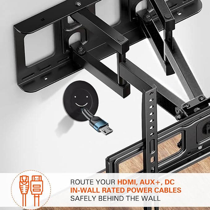 in Wall TV Cable Management Kit – Complete Wire Hider with Hole Saw | Complete in-wall TV cable management kit hides wires behind wall-mounted TVs, includes hole saw for easy DIY installation - Image 4