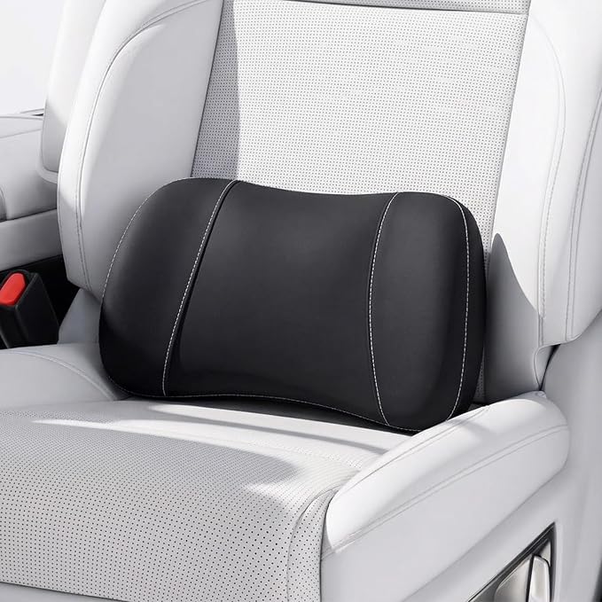 Car Lumbar Support Pillow for Driving, 2-in-1 Seat Cushion | Ergonomic Memory Foam for Driving Comfort, Improves Posture, Breathable Fabric, Fits Cars, Trucks & Office Chairs by sharewithyoulikeafriend
