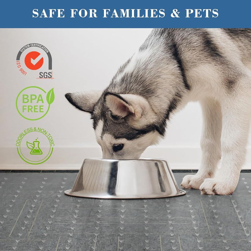 Tydle Chair Mat for Carpet, 60" x 46" Chair Mat for Carpeted Floors, Non-Slip Computer Under Desk Plastic Floor Mat for Work Gaming Chairs, Heavy Duty Carpeted Floor Protector for Home Office (Clear) - Image 6