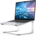 SOUNDANCE Laptop Stand for Desk, Ergonomic Metal Computer Riser for 12-17.3 Inch Laptops, Heavy Duty Stable Desktop Holder, Improves Eye Level & Workspace Organization, Silver by Soundance