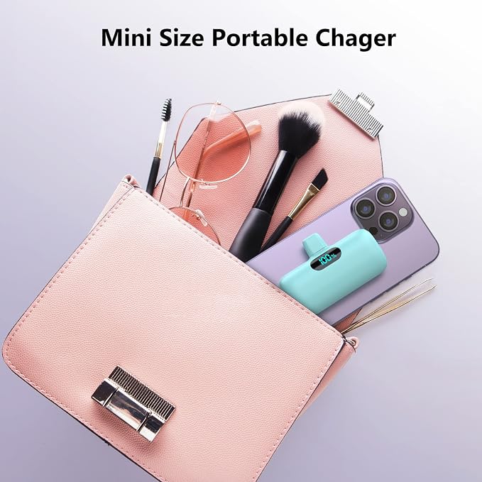 [2 Pack]Portable Charger Power Bank for iPhone 17/16/15,Mini USB C Portable Power Bank 5000mAh Fast Charging Battery Pack Travel Essentials for iPhone 15/16/17 Plus/17 Pro/17 Pro Max,Samsung Android - Image 4