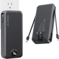 Nusyddy Portable Charger 20000mAh Fast Charging w/Built-in Wall Plug Black | PD20W Fast Charging, High Capacity, LED Display, Charge 5 Devices at once, TSA Approved, Compatible with iPhone/Samsung by NUSYDDY