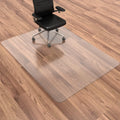 Office Chair Mat, 45" x 53" Vinyl Desk Chair Mat Clear Floor Protector Mat for Hardwood Floor/Rolling Chair Office & Home, Easy Glide and Flat Without Curling by HOMEK
