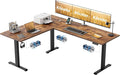 Klicelor L Shaped Standing Desk 73 x 60 Inch, Electric Height Adjustable Corner Desk for Home Office Workstation, Ergonomic Sit Stand Computer Table with Memory Controller, Rustic Brown by Unknown