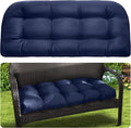 MAGIC ELEPHANT Outdoor Bench Cushion, Memory Foam Loveseat Cushion for Patio Furniture Wicker Chair, Settee Porch Swing Seat Cushion, 44 x 19 Inches (Blue) by Magicelephant