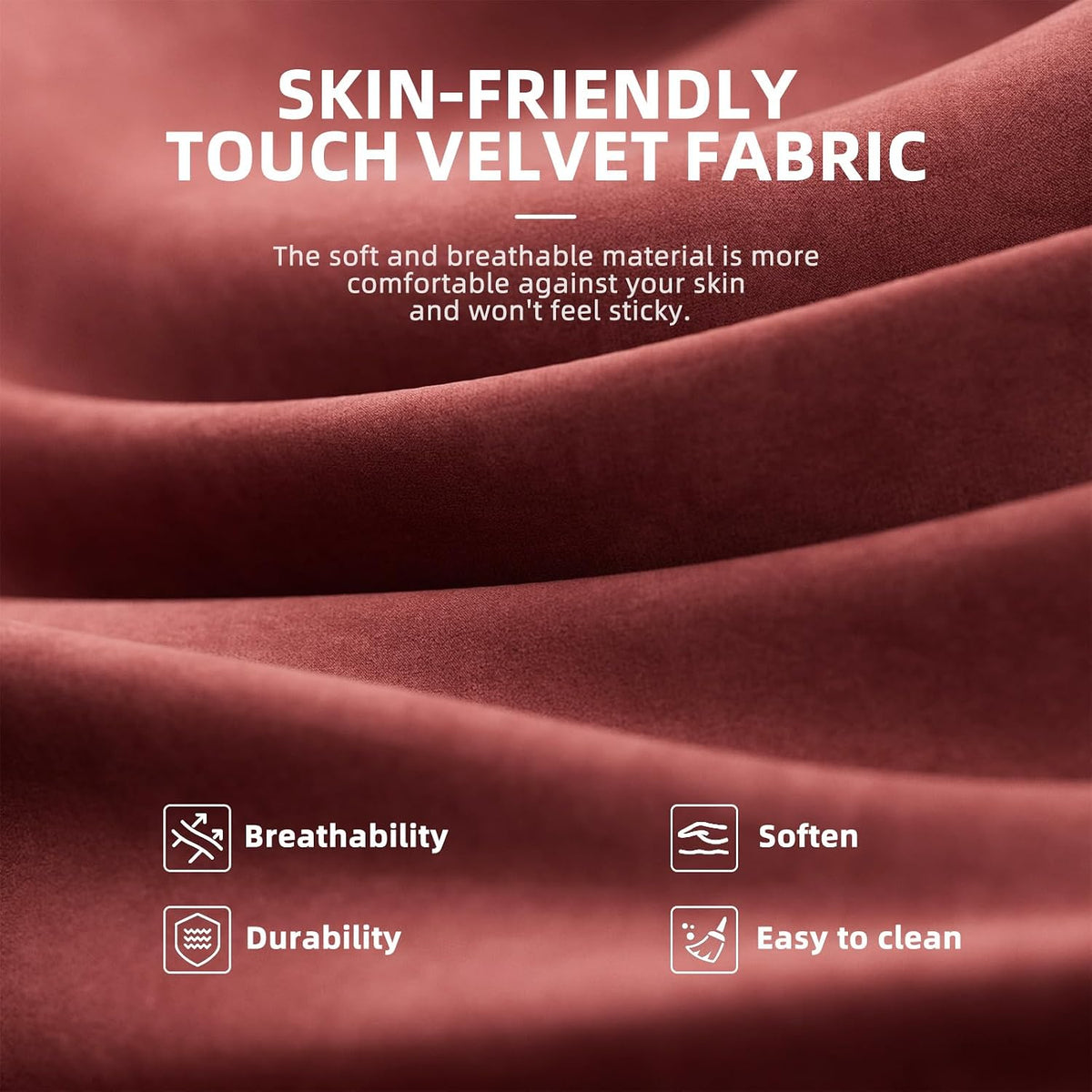 Velvet Fabric Gaming Chair, High Back Ergonomic Gamer Chair for Adult, Comfortable Video Game Chair with Footrest and Massage Lumbar Cushion, Racing Reclining Office Computer Desk Chair Red - Image 5