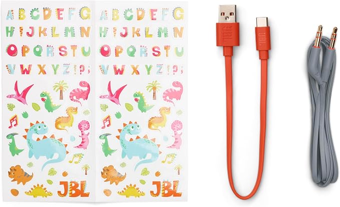 JBL Junior 470NC - Cancelling Kids Headphones - White | JBL Safe Sound 85dB, Parental Control with Customizable Volume Playtime, Easy monitoring, Active Noise Cancelling - Image 7
