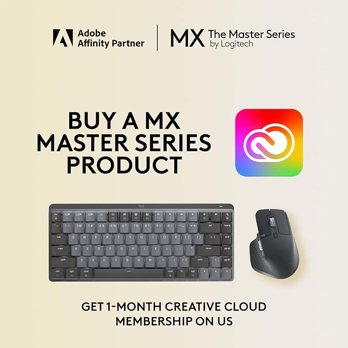 Logitech MX Mechanical Mini TKL Illuminated Wireless Keyboard, Linear, and MX Master 3S Performance Wireless Bluetooth Mouse Bundle, macOS, Windows, Linux, iOS, Android - Image 2